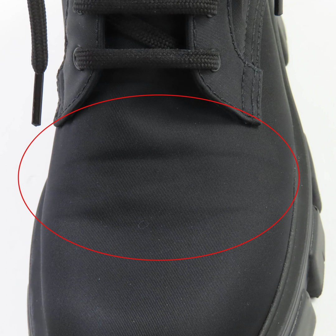 Great PRADA short boots monolith black ー Women 35.5 1T549M