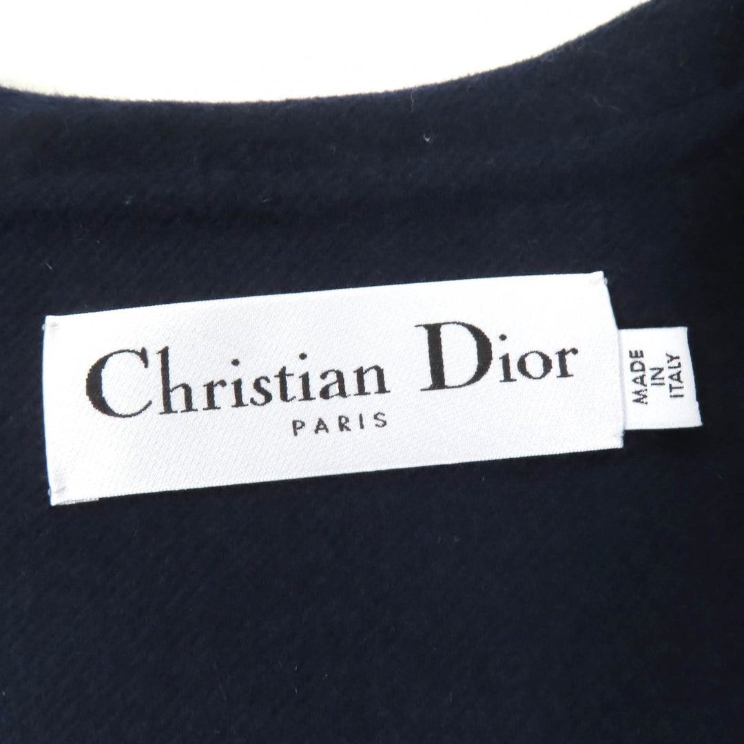 Excellent Christian Dior Jacket Navy wool Women 40 2R0C48X1116