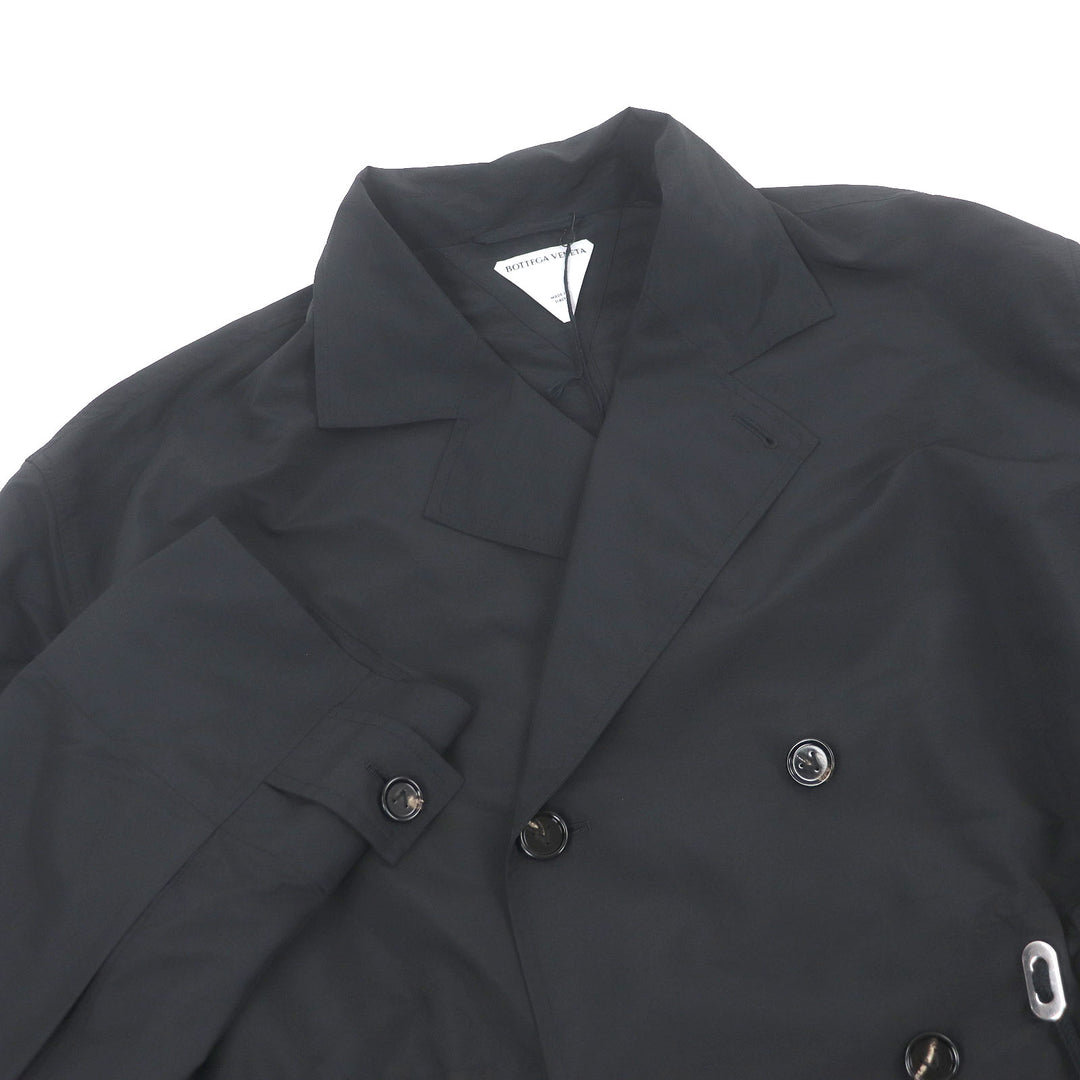 Excellent BOTTEGAVENETA coat Technical nylon double-breasted Chester coat 52 735905