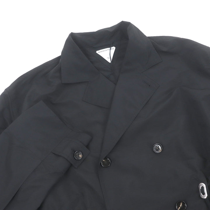 Excellent BOTTEGAVENETA coat Technical nylon double-breasted Chester coat 52 735905