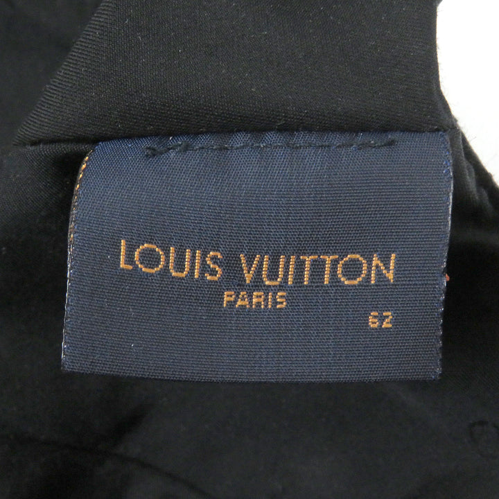 Great LOUIS VUITTON cap Cap Monogram Shadow All Leather Baseball black Cowhide