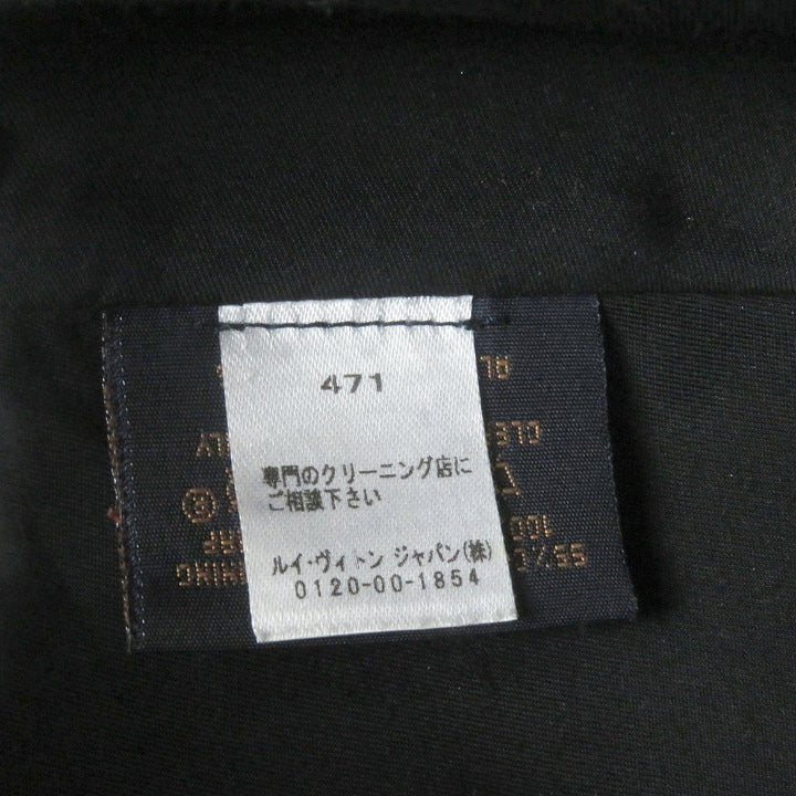 Great LOUIS VUITTON cap Cap Monogram Shadow All Leather Baseball black Cowhide