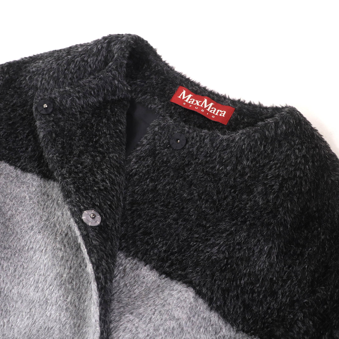 Excellent MaxMara STUDIO coat No color Gray alpaca Women 38 608606730