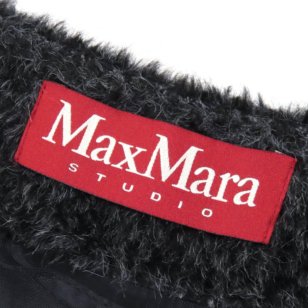 Excellent MaxMara STUDIO coat No color Gray alpaca Women 38 608606730