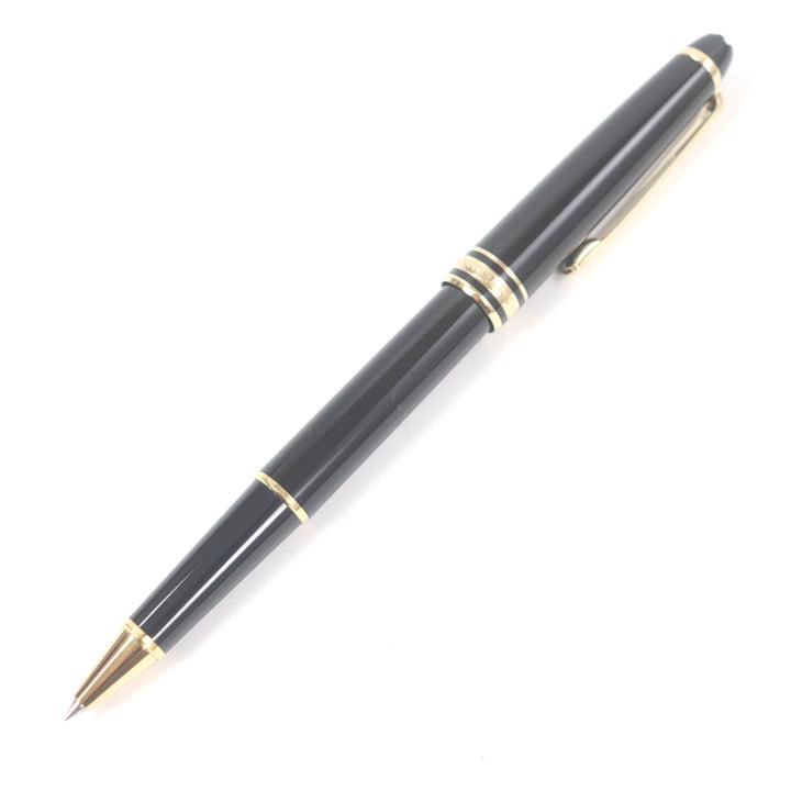 Very Good MONTBLANC Ballpoint pen Meisterstck Classic Cap type Black gold mens