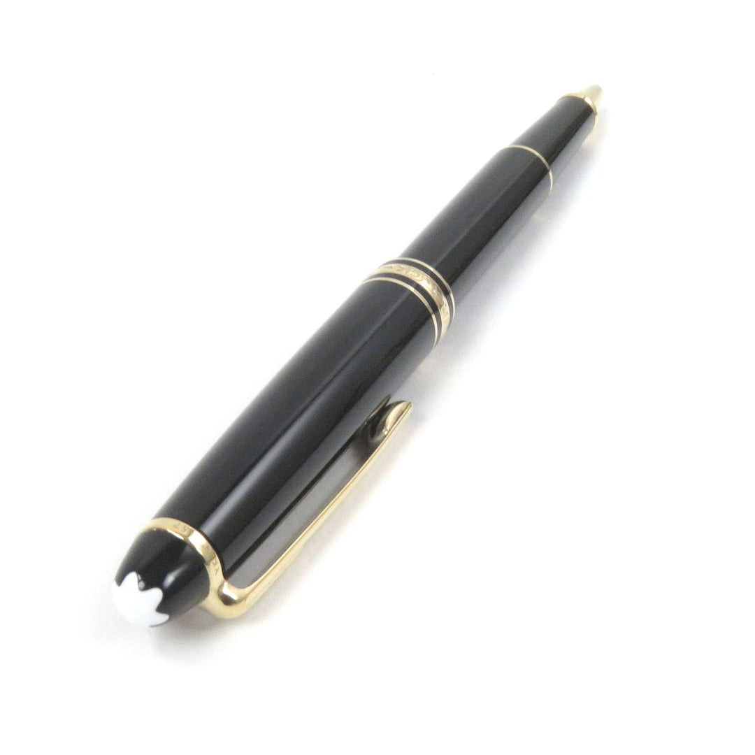 Very Good MONTBLANC Ballpoint pen Meisterstck Classic Cap type Black gold mens
