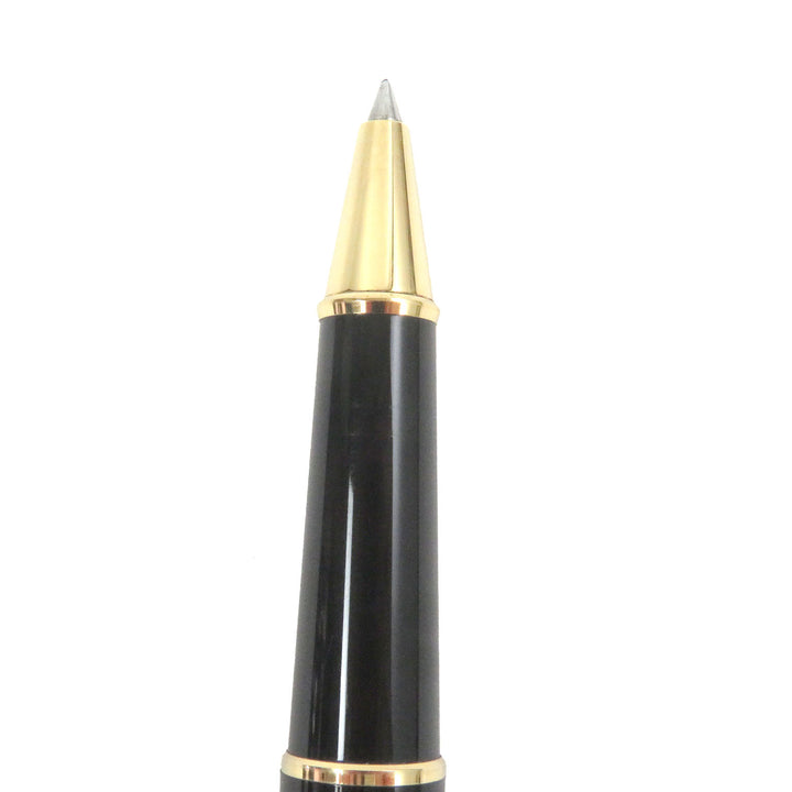 Very Good MONTBLANC Ballpoint pen Meisterstck Classic Cap type Black gold mens