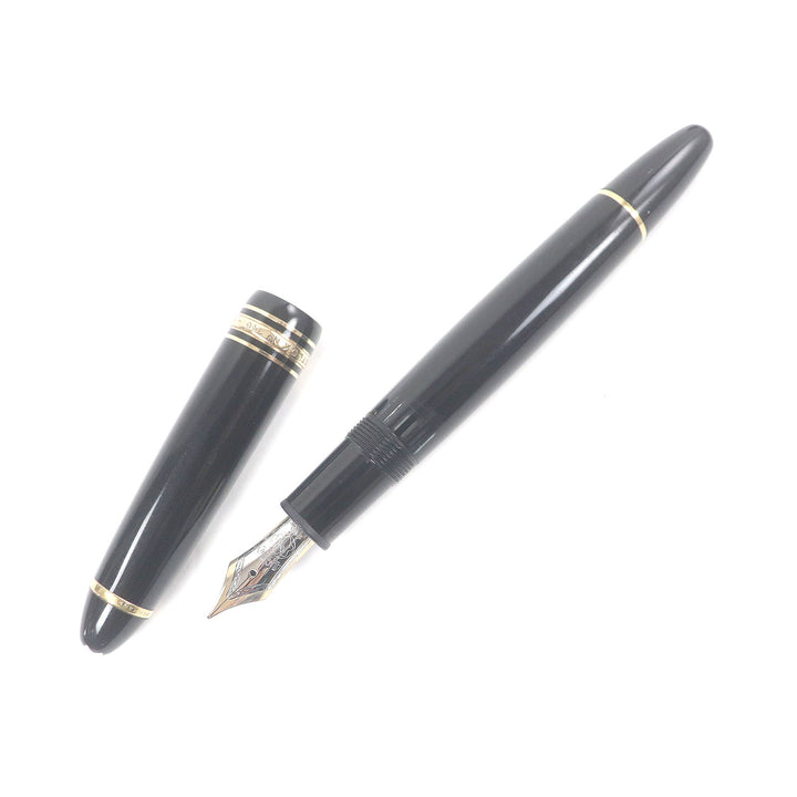 Very Good MONTBLANC fountain pen Meisterstck 146 Cap type Black gold mens