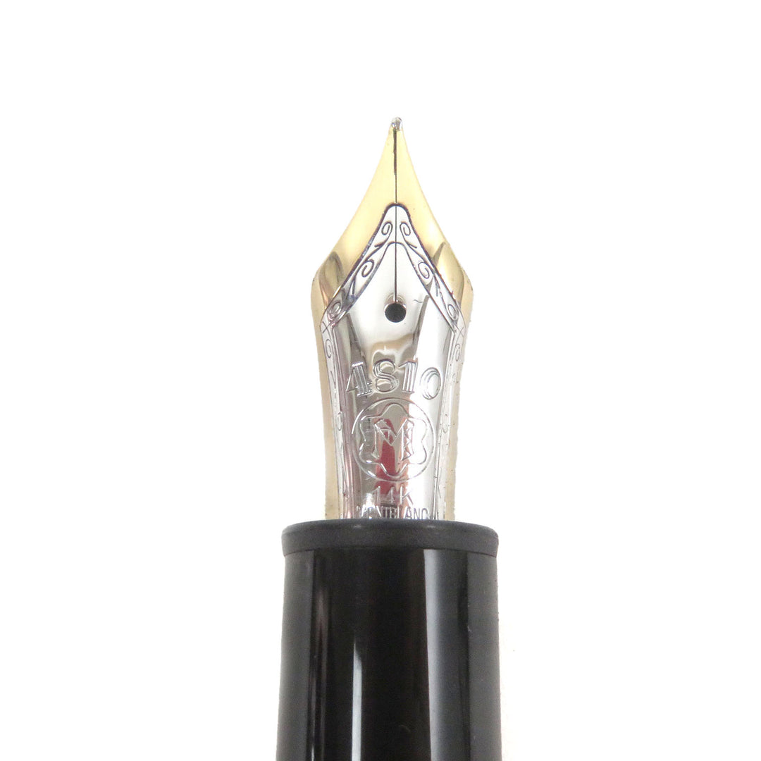 Very Good MONTBLANC fountain pen Meisterstck 146 Cap type Black gold mens