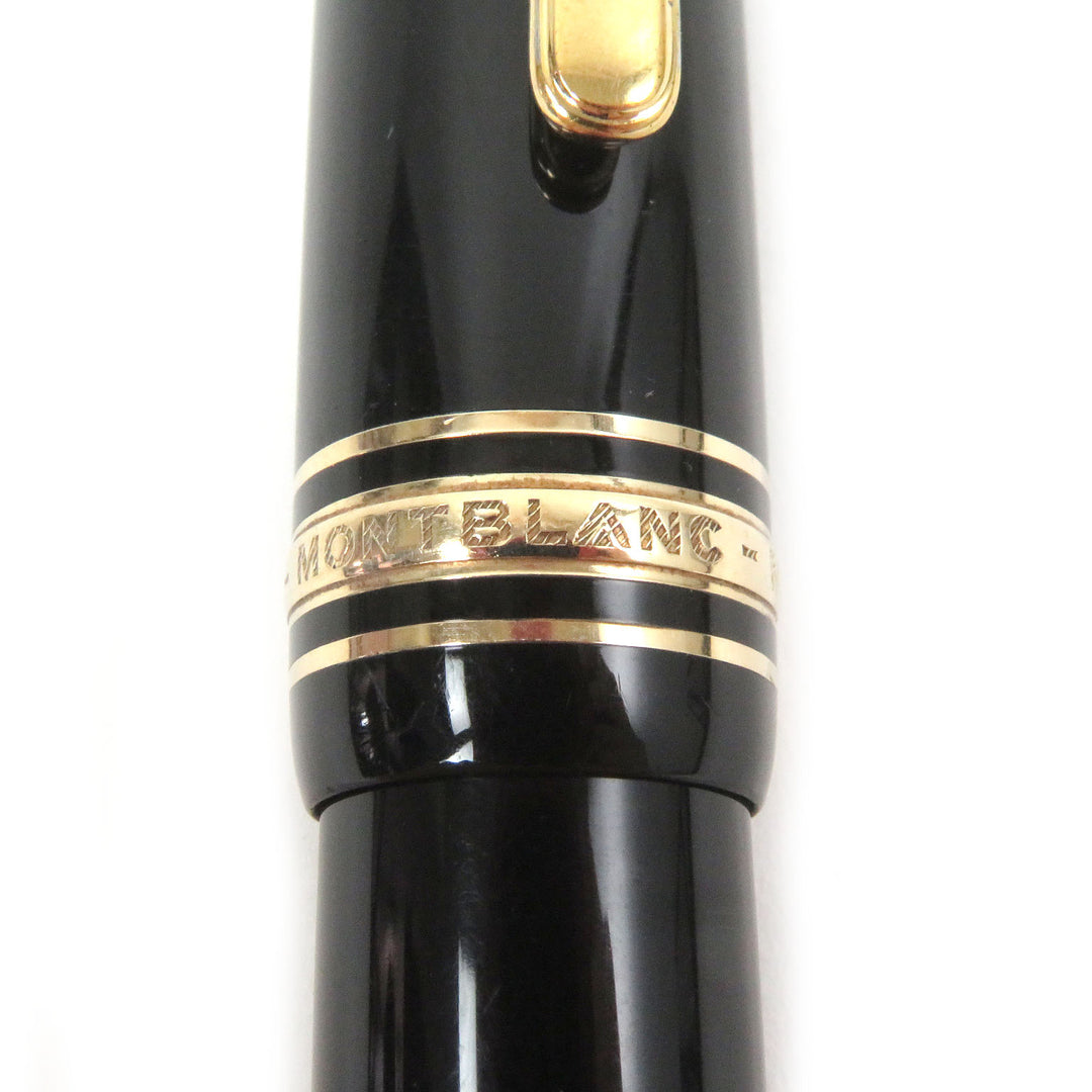 Very Good MONTBLANC fountain pen Meisterstck 146 Cap type Black gold mens