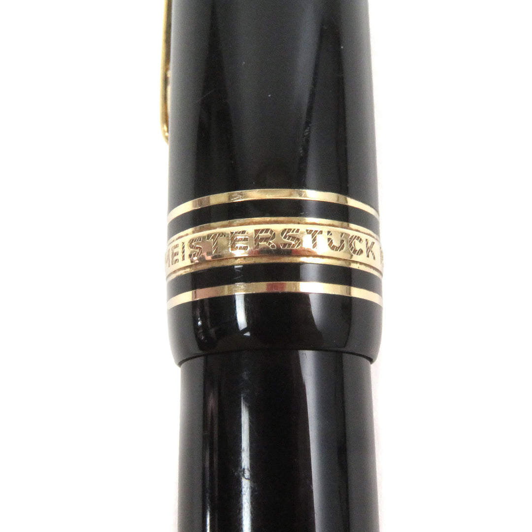Very Good MONTBLANC fountain pen Meisterstck 146 Cap type Black gold mens