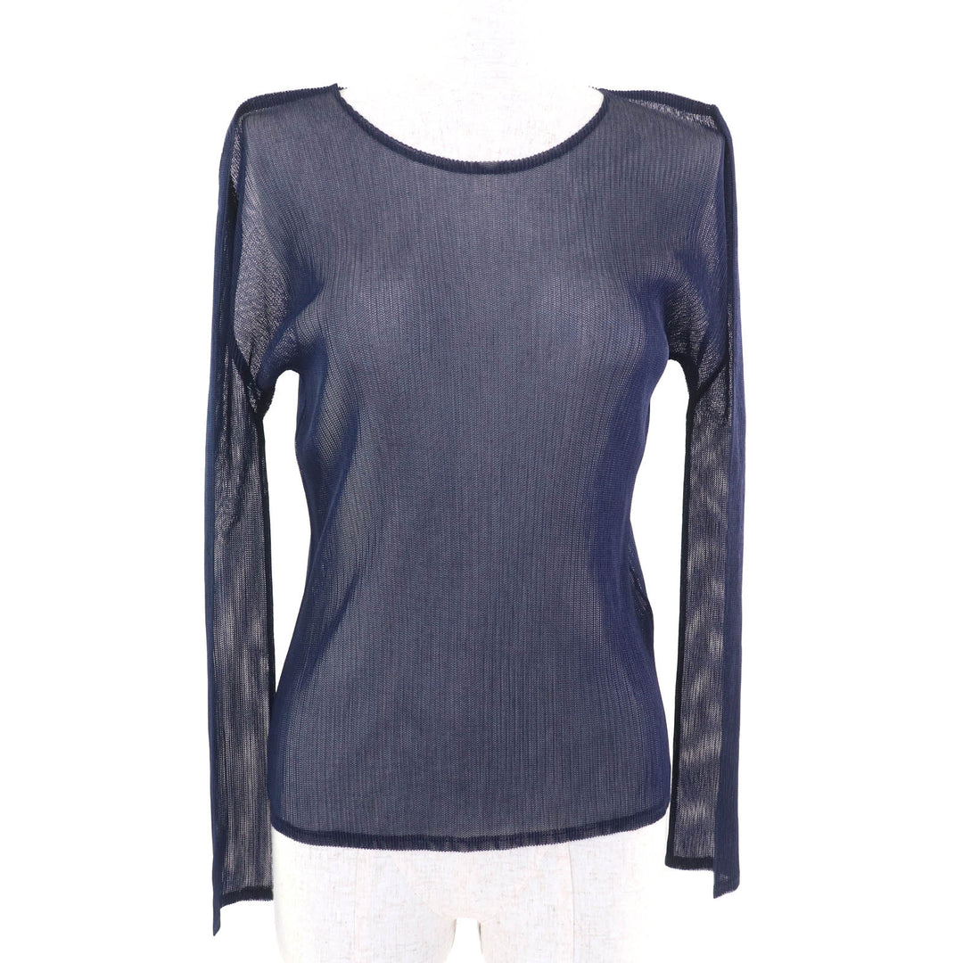 Excellent PLEATS PLEASE T-shirt Navy polyester Women 3 PP01-FK523
