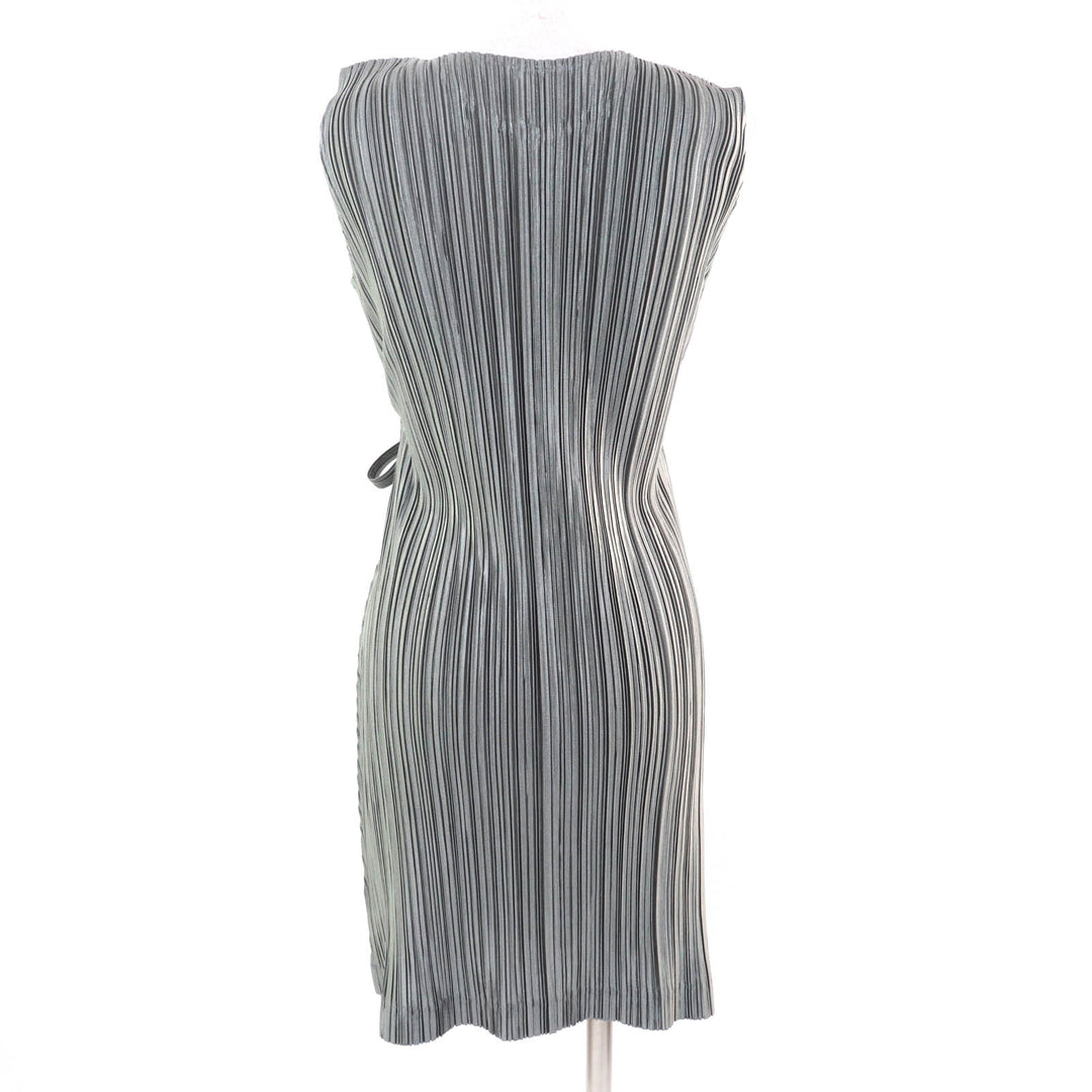Excellent PLEATS PLEASE one piece gray polyester Women 3 PP51-JH125