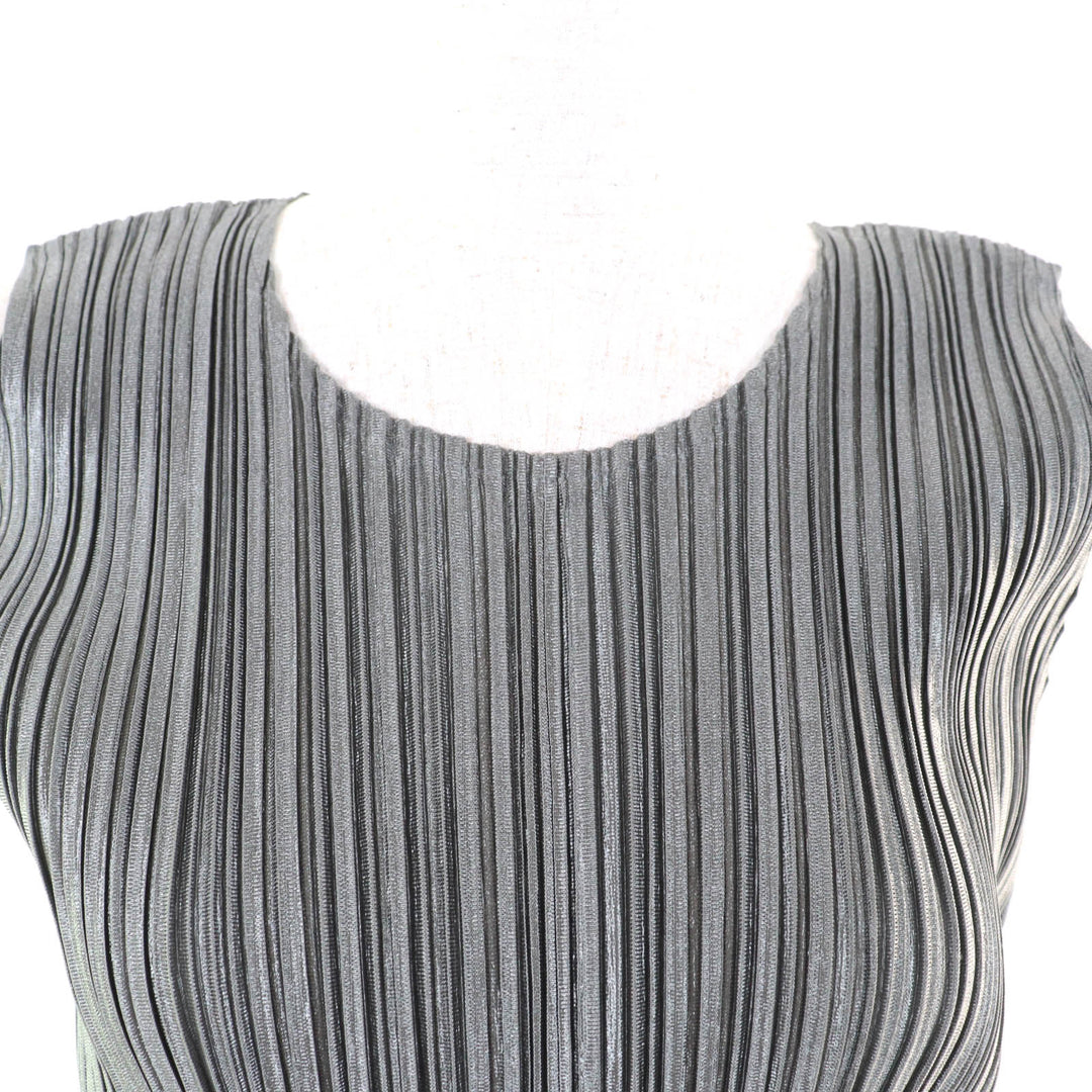 Excellent PLEATS PLEASE one piece gray polyester Women 3 PP51-JH125