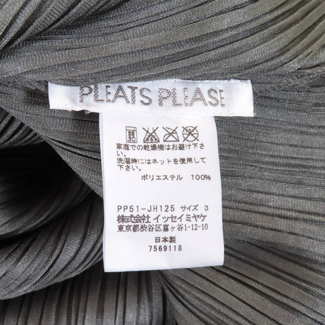 Excellent PLEATS PLEASE one piece gray polyester Women 3 PP51-JH125
