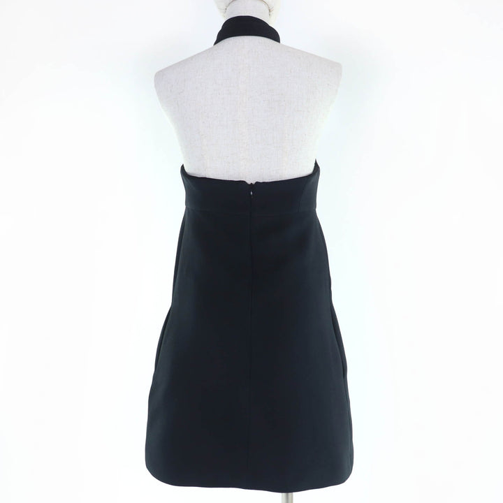 Great Christian Dior one piece Silk-blend halter-neck mini dress 40 221R39A1166