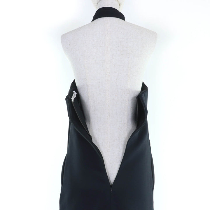Great Christian Dior one piece Silk-blend halter-neck mini dress 40 221R39A1166
