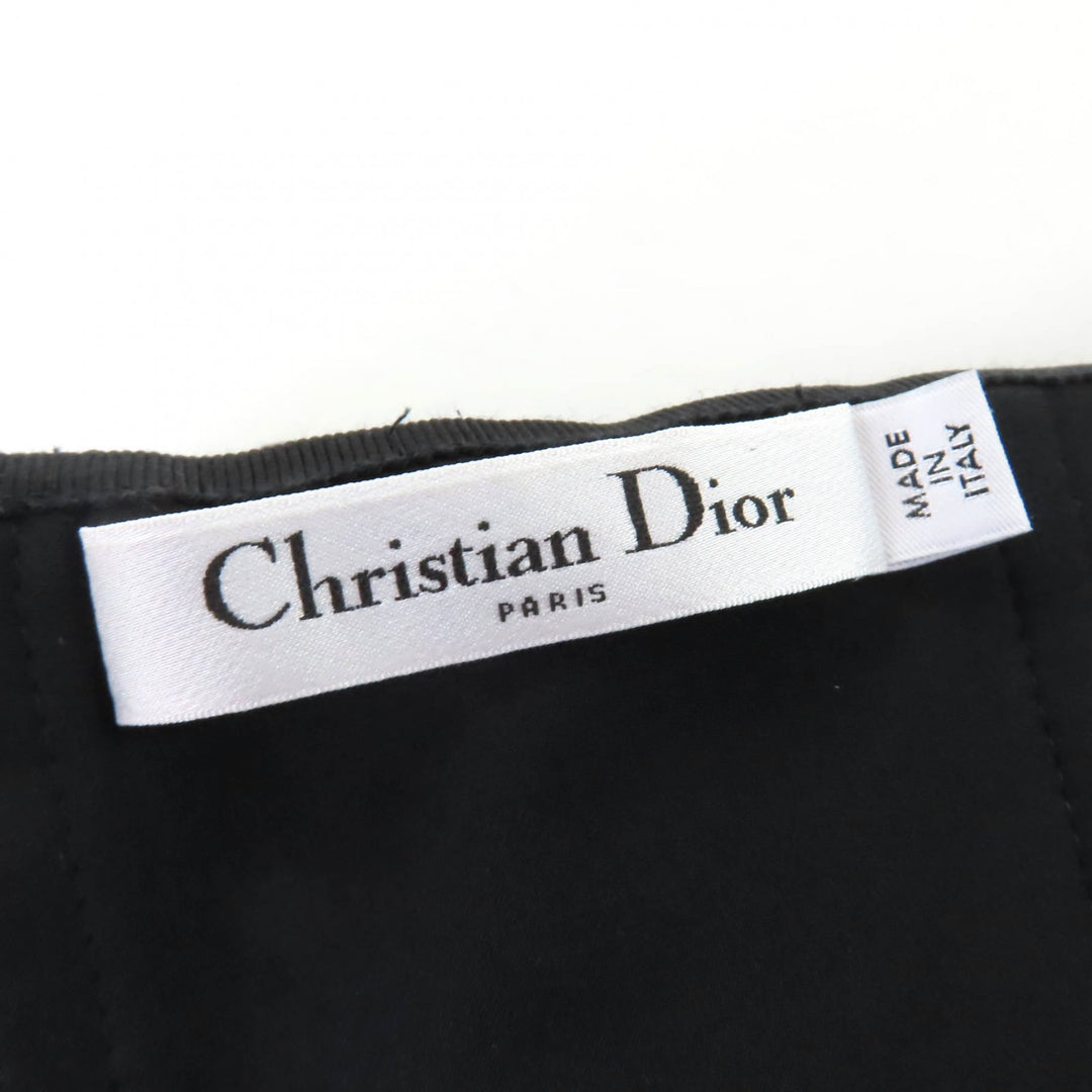 Great Christian Dior one piece Silk-blend halter-neck mini dress 40 221R39A1166