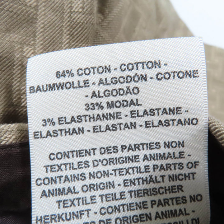 Great HERMES Shorts H design mosaic jacquard piping Brown cotton Women 36