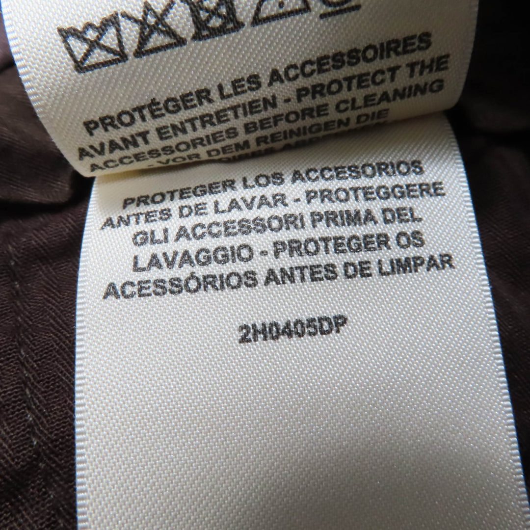 Great HERMES Shorts H design mosaic jacquard piping Brown cotton Women 36