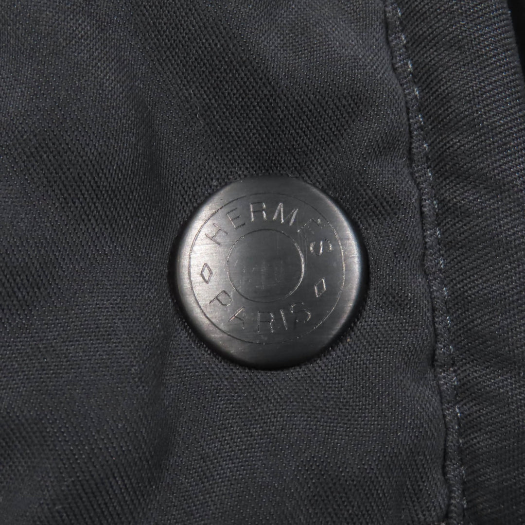 Great HERMES coat Rare Margiela period Serie button paddock coat Dark green 42