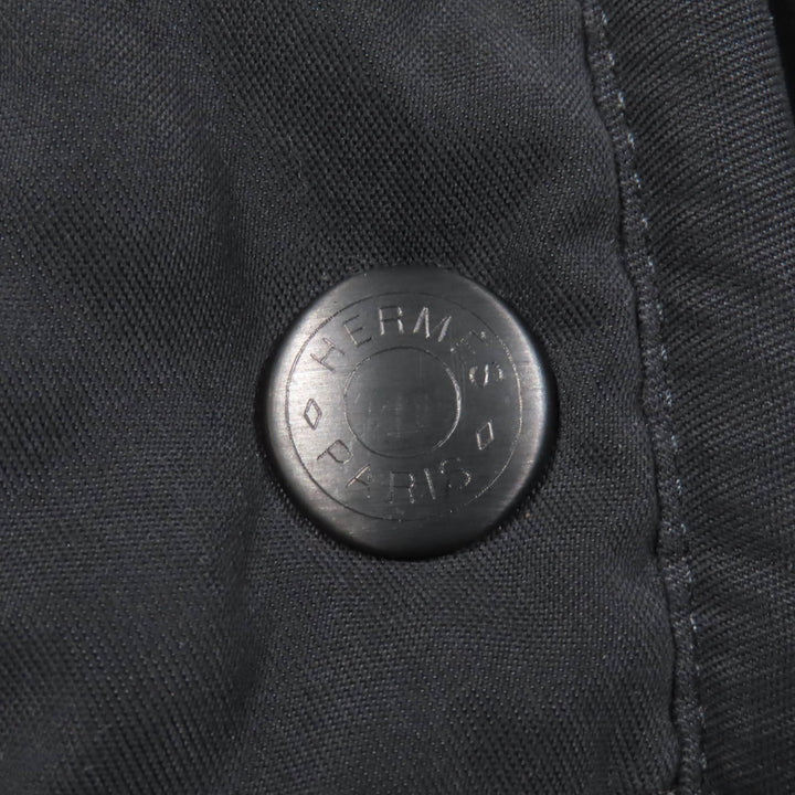 Great HERMES coat Rare Margiela period Serie button paddock coat Dark green 42