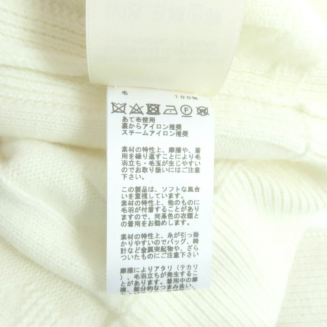 Excellent HERMES one piece Ivory wool Women 38 4E2522D3