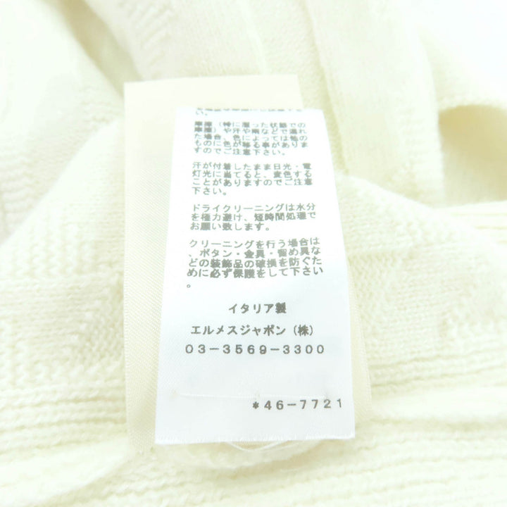 Excellent HERMES one piece Ivory wool Women 38 4E2522D3