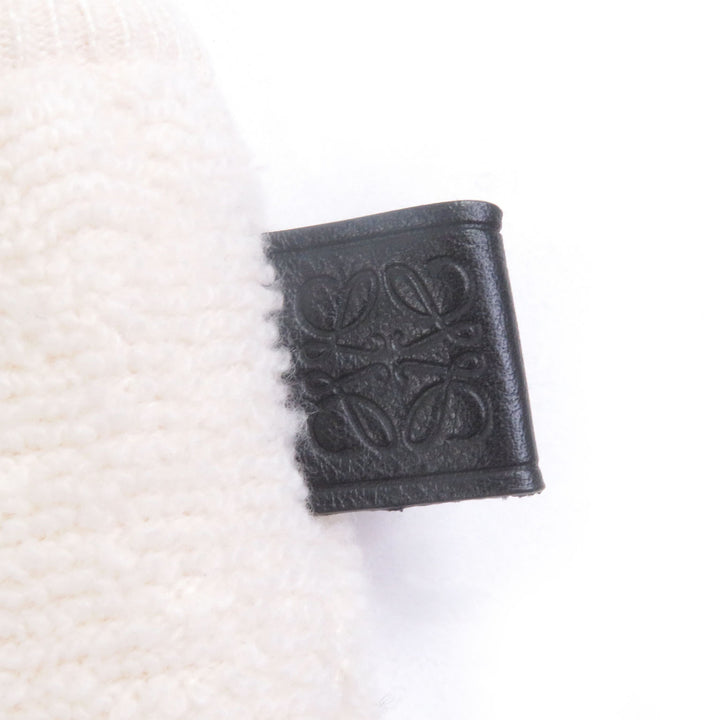 Excellent LOEWE Pants Button Pattern Anagram Leather Patch Terry Jogger