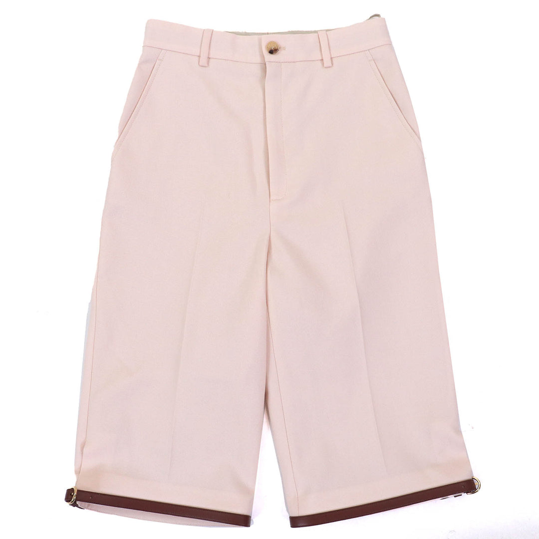 Excellent GUCCI Shorts Bermuda shorts Belt design at hem mohair L 675606