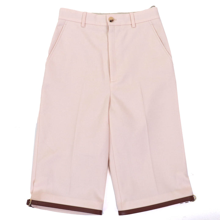 Excellent GUCCI Shorts Bermuda shorts Belt design at hem mohair L 675606