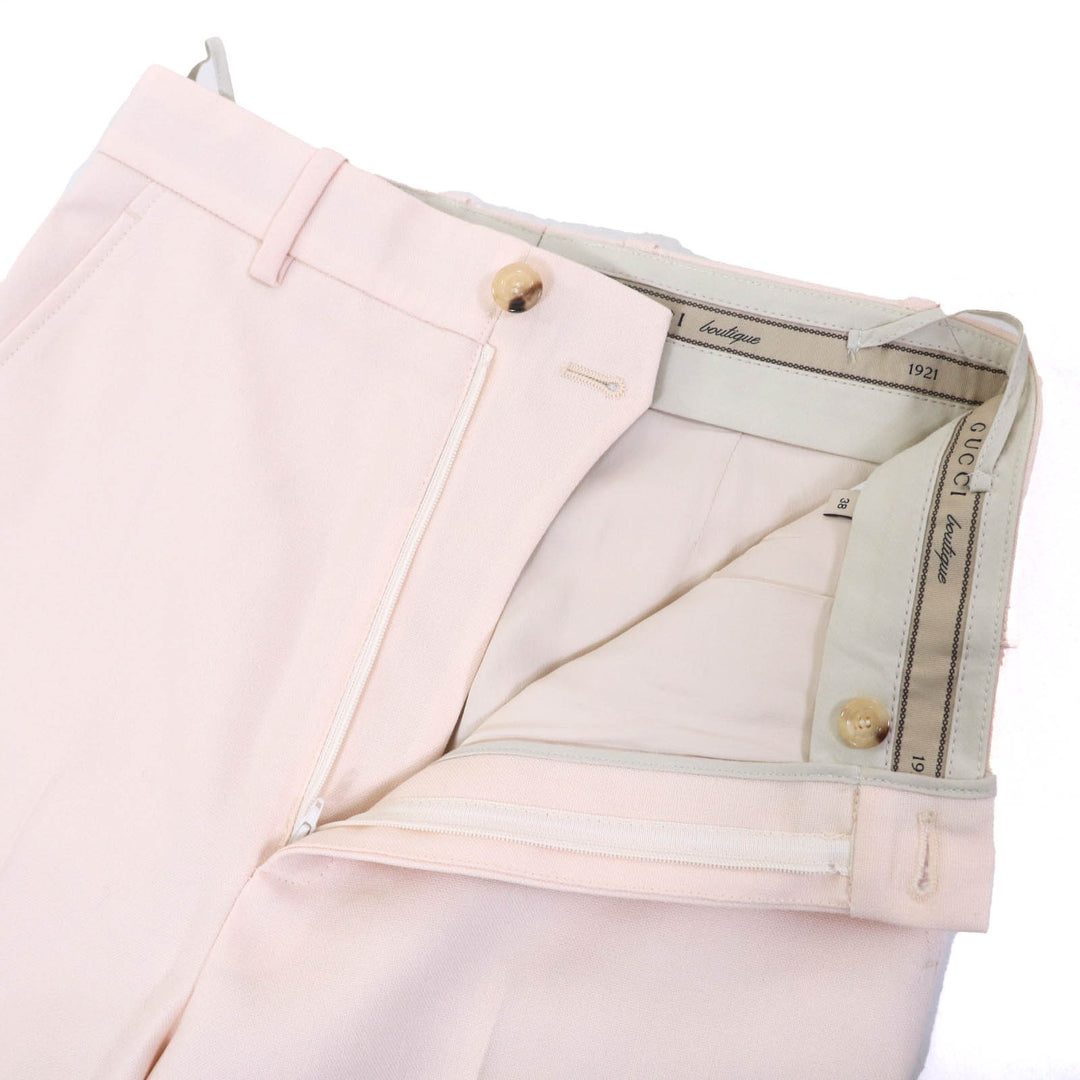 Excellent GUCCI Shorts Bermuda shorts Belt design at hem mohair L 675606