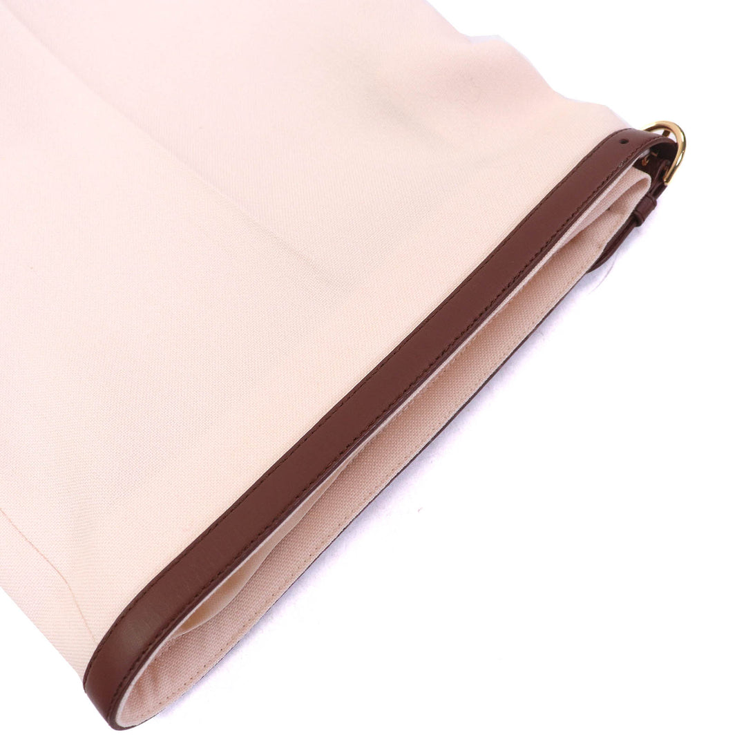 Excellent GUCCI Shorts Bermuda shorts Belt design at hem mohair L 675606