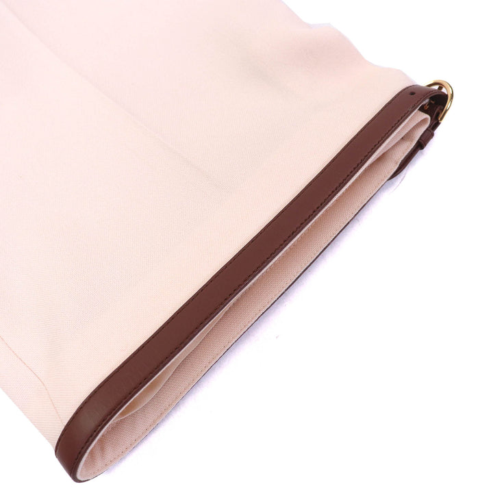 Excellent GUCCI Shorts Bermuda shorts Belt design at hem mohair L 675606