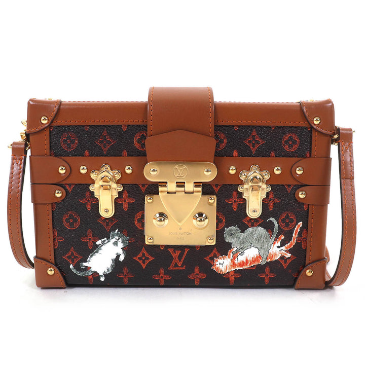 Pristine LOUIS VUITTON Shoulder Bag Petite Malle Transformed Catgram M44407