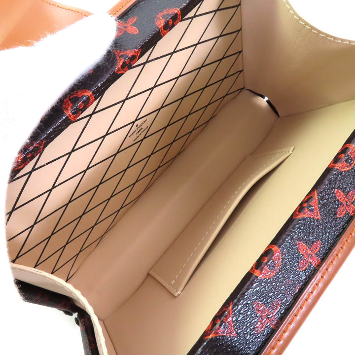 Pristine LOUIS VUITTON Shoulder Bag Petite Malle Transformed Catgram M44407