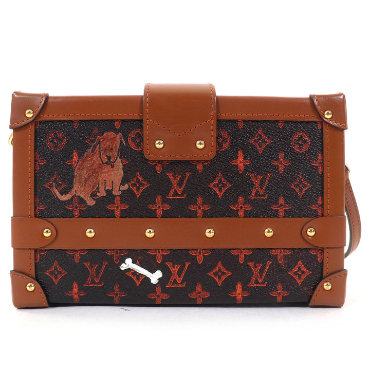 Pristine LOUIS VUITTON Shoulder Bag Petite Malle Transformed Catgram M44407