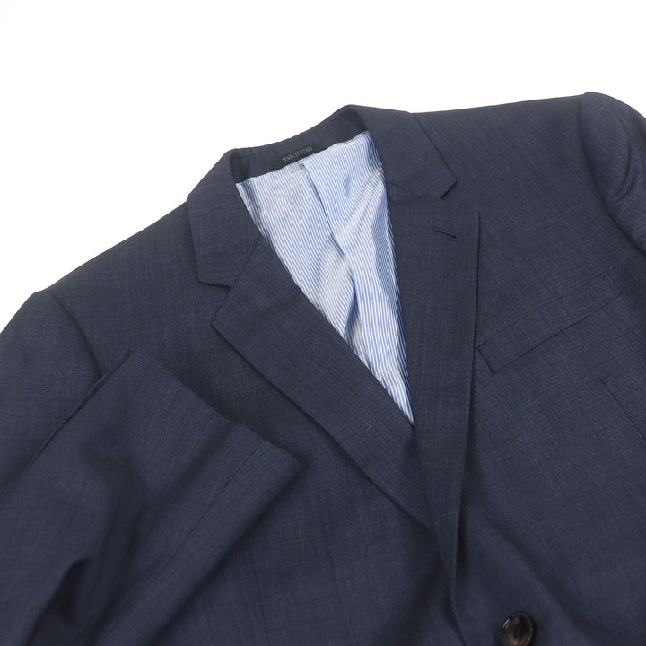 Great GIORGIO ARMANI suit Black Tag Single Navy wool mens 58