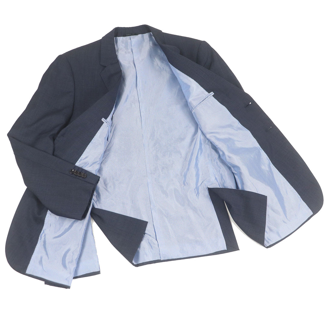Great GIORGIO ARMANI suit Black Tag Single Navy wool mens 58