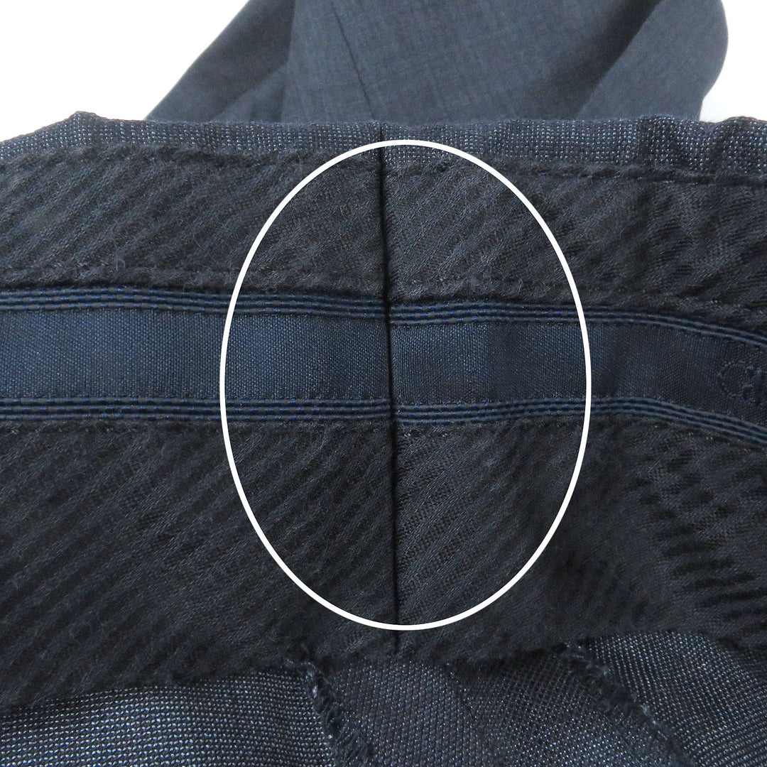 Great GIORGIO ARMANI suit Black Tag Single Navy wool mens 58