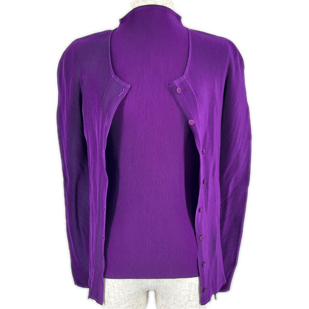 Excellent PLEATS PLEASE ensemble purple polyester Women 3