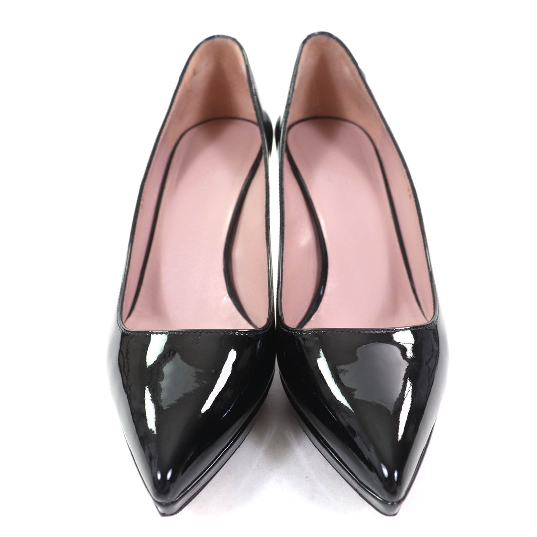 Excellent GUCCI pumps black Patent leather Women 36 388314