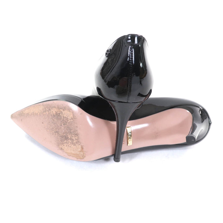 Excellent GUCCI pumps black Patent leather Women 36 388314