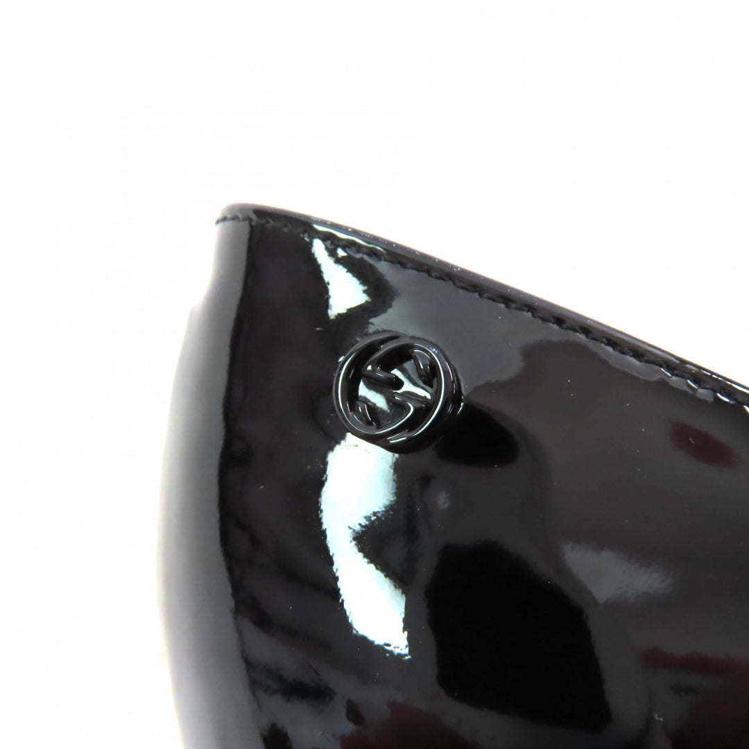 Excellent GUCCI pumps black Patent leather Women 36 388314