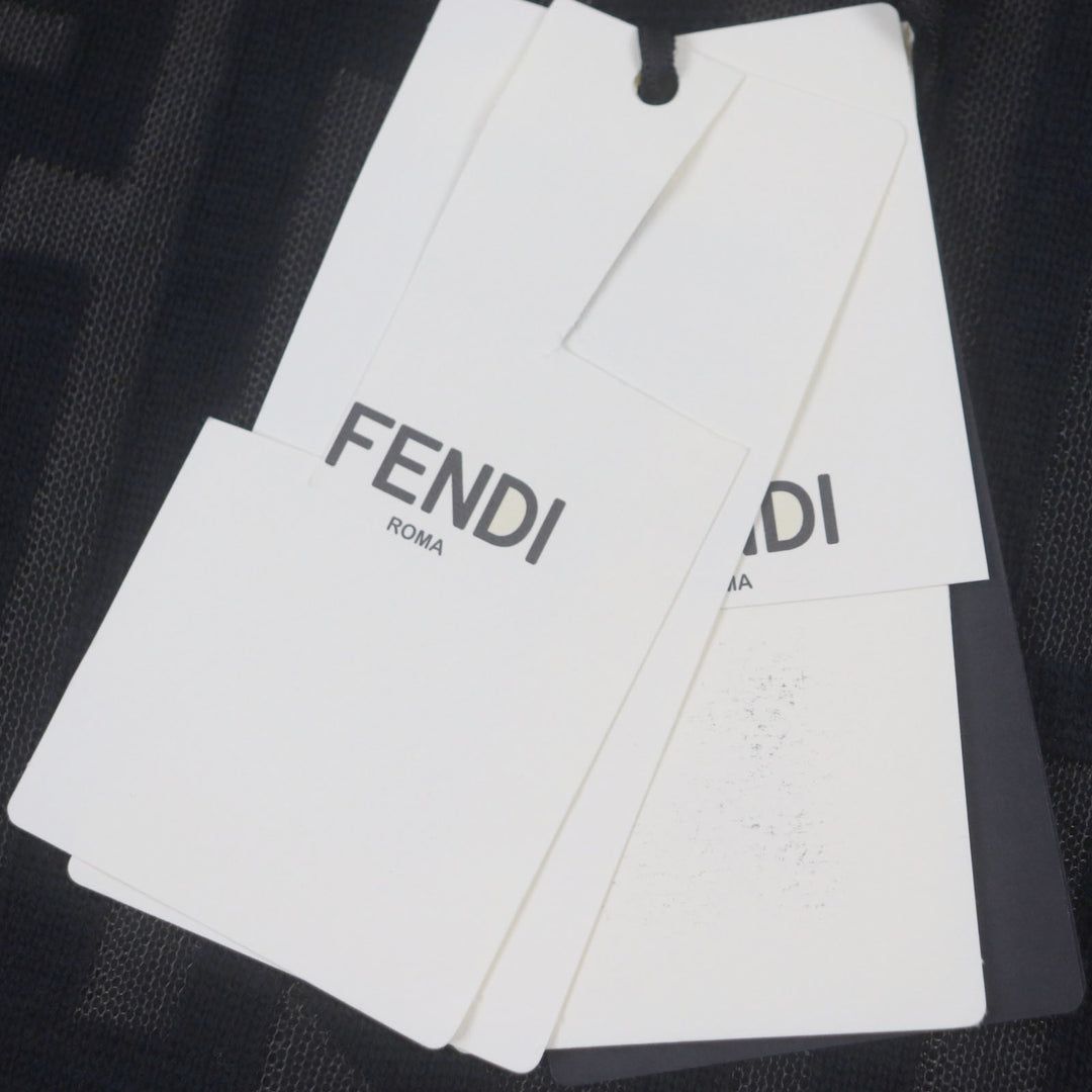 Pristine FENDI×MARC JACOBS sweater All-over logo crew neck knit wool 50 FZX131
