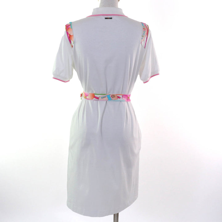 Excellent LEONARD SPORT one piece white cotton Women 40