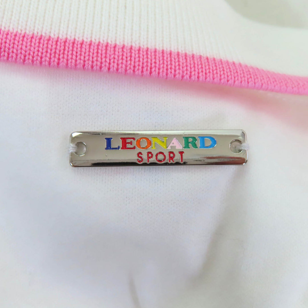 Excellent LEONARD SPORT one piece white cotton Women 40