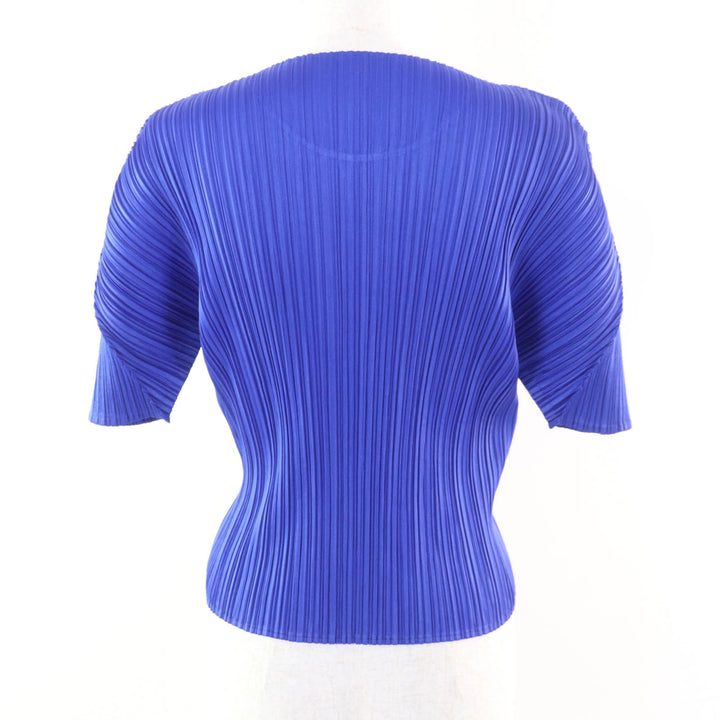 Excellent PLEATS PLEASE T-shirt blue polyester Women 3 PP01-JK704