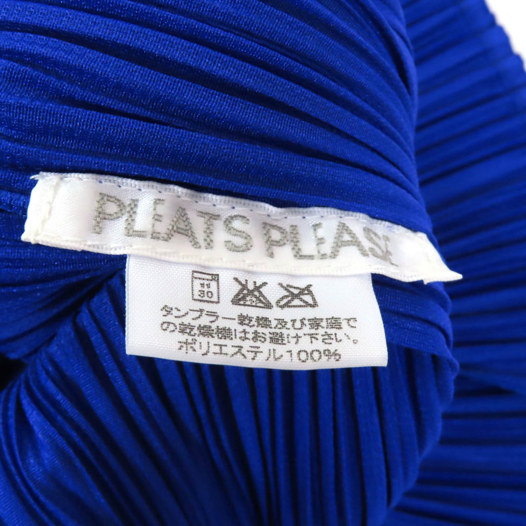 Excellent PLEATS PLEASE T-shirt blue polyester Women 3 PP01-JK704