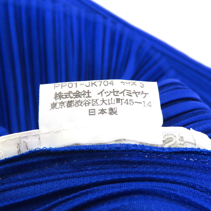 Excellent PLEATS PLEASE T-shirt blue polyester Women 3 PP01-JK704